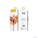 Кабель HOCO X14 USB 2.0, AM/Lightning M, черно-красный, 2м, фото 1