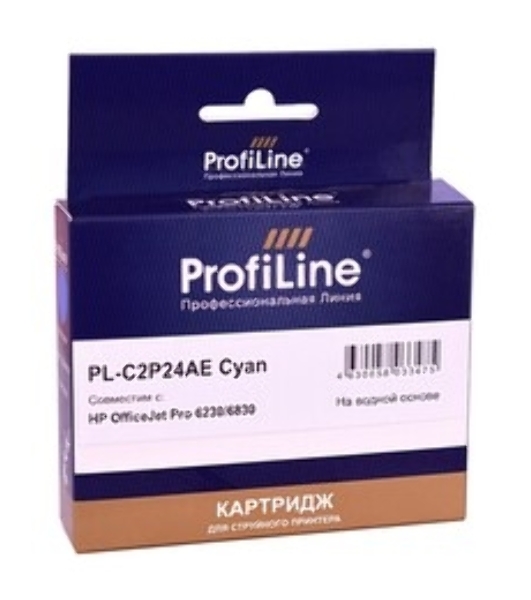 Картридж струйный ProfiLine PL-C2P24AE (№935XL) для принтеров HP OfficeJet Pro 6230/6830 с чернилами на водной основе Cyan