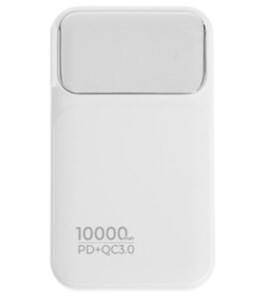 Портативный аккумулятор Perfeo (PF_E1632) - 10000 mAh, белый