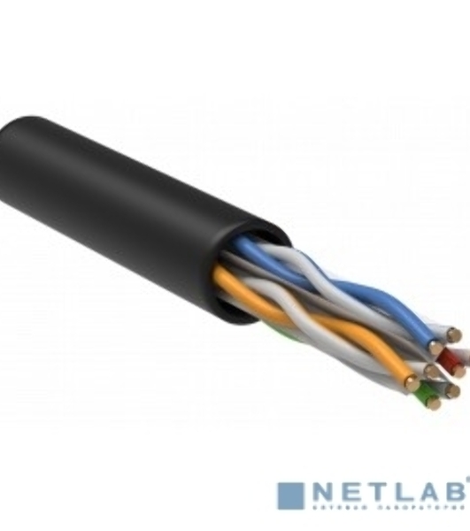 Витая пара ITK LC3-C604-129 U/UTP кат.6 4x2x23AWG LSZH черный (305м)