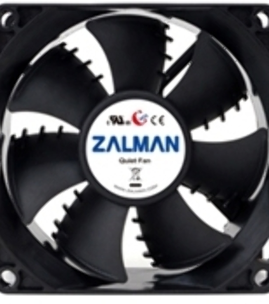 Вентилятор для корпуса Zalman ZM-F1 PLUS (SF) черный, 80 мм, 2000 об/мин, 23 дБ, 3 pin