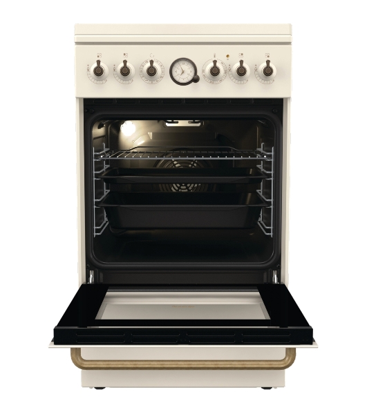 Плита комбинированная Gorenje GKS5B70CLI бежевый, конфорок 4 газовых, духовка 70 л, 50 см x 85 см x 59.4 см