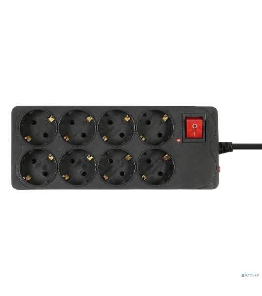 Сетевой фильтр Buro 800SH-5-B 5 м, 8 розеток, черный, коробка