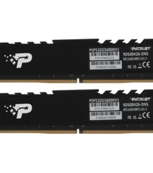 Оперативная память Patriot Signature, DDR5, 32GB (1x32 GB), 5600 MHz, CL46, DIMM