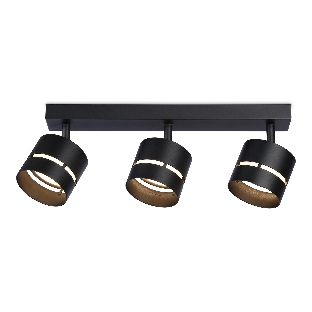 Светильник Ambrella light TN71064/3 BK черный GX53/3 max 12W 405*85*150