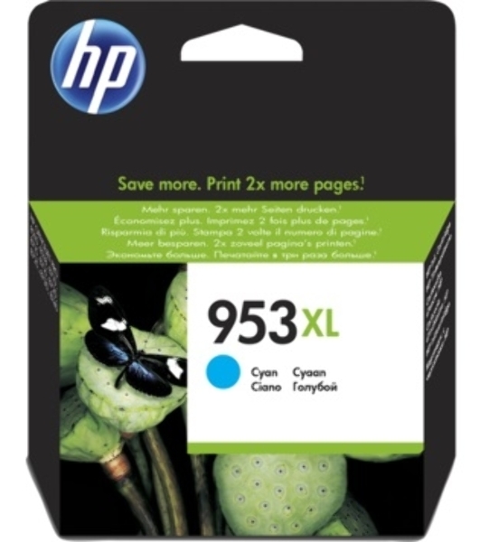Картридж струйный HP 953XL F6U16AE голубой для HP OJP 8710/8715/8720/8730/8210/8725 (1600стр.)