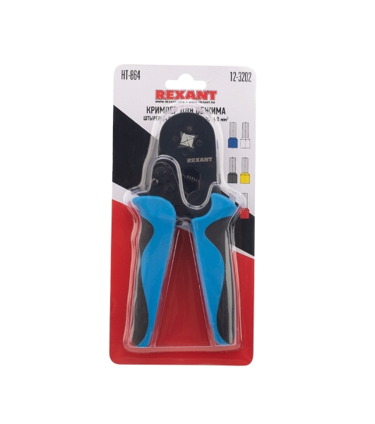 Кримпер Rexant HT-864 для обжима штыревых наконечников 0.25-6.0 мм²