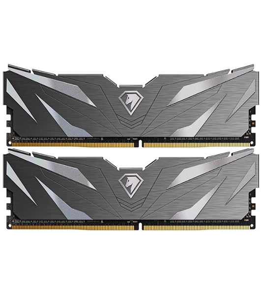 Оперативная память NETAC, DDR4, 16GB (2x8GB), 3200MHz, CL16, DIMM, с радиаторами, черный