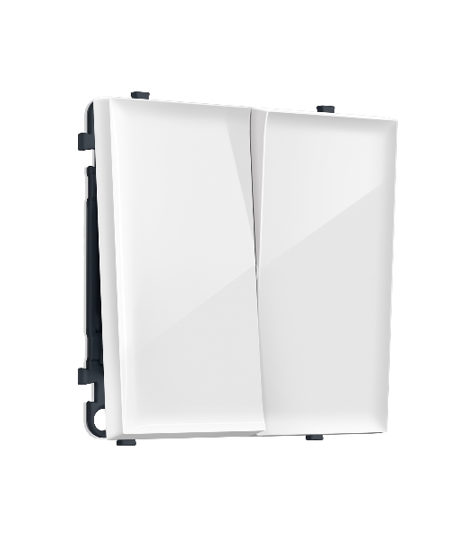 MS103010 Комплект механизма 2-кл выключателя SIGMA Белый глянец 10A-250V QUANT PRO (SP1030, PR115)
