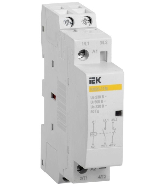 Контактор модульный КМ20-11М AC IEK MKK11-20-11