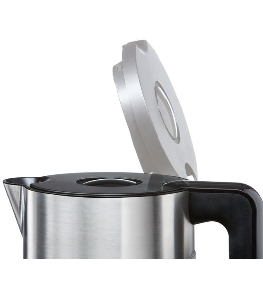Электрочайник Bosch TWK8613 черный/серебристый, 1.5 л, 2400 Вт, скрытый нагревательный элемент, поддержание температуры