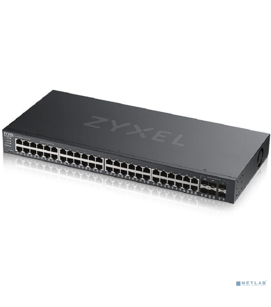 Коммутатор гибридный L2 Zyxel NebulaFlex Pro GS2210-50, rack 19', 44xGE, 4 комбо-порта (SFP/RJ-45), 2xSFP, автономное/облачное управление