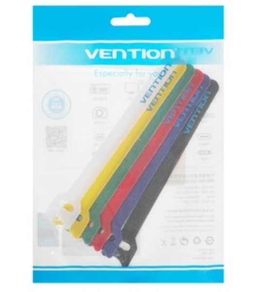 Кабельные хомуты Vention 6 шт. разноцветные 15 см. KAC00
