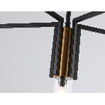 Люстра Ambrella light LH56113/5 BK/BS/CL черный/латунь/прозрачный E14*5 max 40W D605*350, фото3