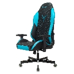 Кресло Knight Neon черный/голубой, экокожа, 120 кг, механизм качания, фото13