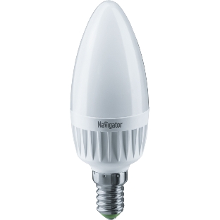 Лампа светодиодная Navigator NLL-C37-7-230-4K-E14-FR 7Вт свеча 4000К белый E14 560лм 176-264В