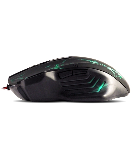 Мышь проводная Crown Gaming CMXG-601 черный, 1800 dpi, USB, кнопки - 7