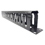 Организатор комм. шнуров Hyperline CM, 19', 1HU, 44х482,5х67 мм (ВхШхГ), с крышкой , цвет: черный, фото3