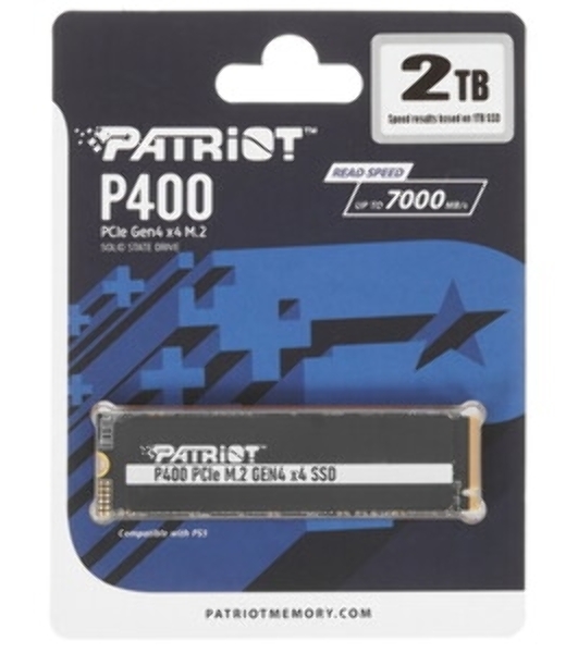 Накопитель SSD Patriot PCIe 4.0 x4 2Tb P400LP2KGM28H P400 Lite M.2 2280