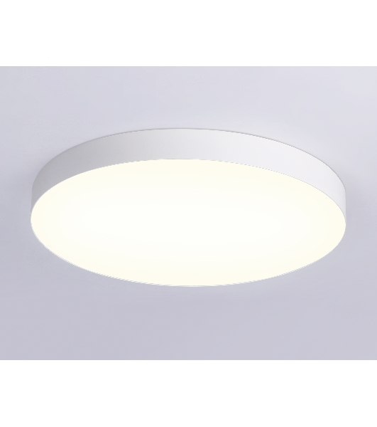 Потолочный светодиодный светильник Ambrella light FV5535 WH белый LED 90W 3000K D600*58 (Без ПДУ)