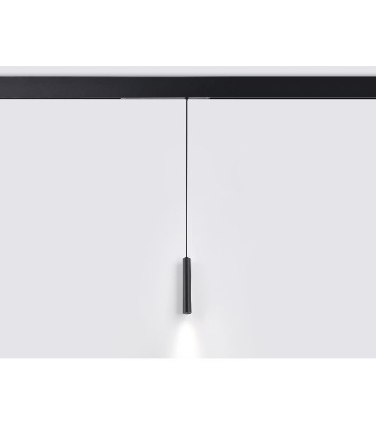 Управляемый светодиодный светильник для шинопровода Magnetic Ambrella light GL1432 BK черный IP20 10W 3000K-6400K 220V 24° D35*240 H1500 (Без ПДУ)