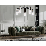 Люстра Ambrella light LH56113/5 BK/BS/CL черный/латунь/прозрачный E14*5 max 40W D605*350, фото 1