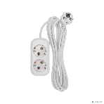 Удлинитель PROconnect 2 гнезда, 3 м, 3х0,75 мм², с/з, белый, фото3