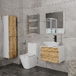 Комплект для ванной, 3 предмета (Тумба Bau Dream Blackwood 60, раковина BAU Triangle 59х39, смеситель для раковины высокий Hotel Black, черный), фото10
