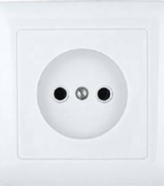 Розетка WESSEN RS10-132-BХИТ белый 1-я б/з 10А скрытый монтаж