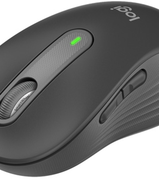 Мышь беспроводная Logitech Signature M650 L черный, 4000 dpi, радиоканал, Bluetooth, USB, кнопки - 5