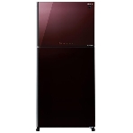 Холодильник Sharp SJXG60PGRD бордовый двухкамерный 422/178 л морозилка сверху, No Frost, фото2