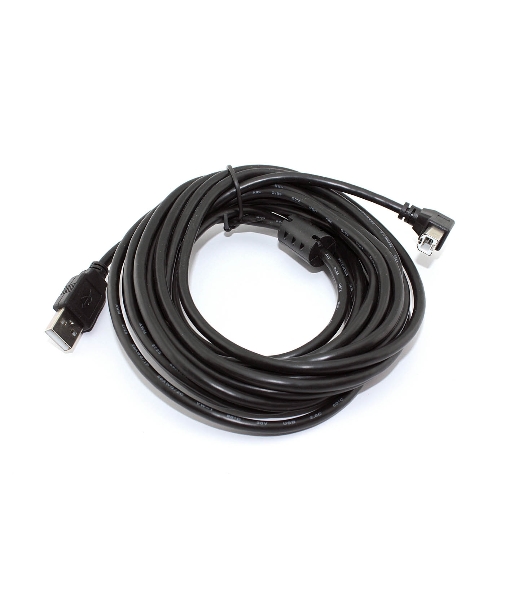 Кабель USB 2.0 на USB-B угол вниз 5 м
