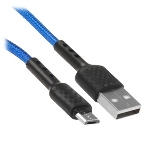 Кабель Defender F181, USB 2.0 (AM) - microUSB 2.0 (BM), 1 м, 2.4А, нейлоновая оплетка, синий., фото4