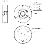 Монтажная коробка Dahua DH-PFA130-E IP66, IK10 Совместима: для bullet, eyeball, фото6