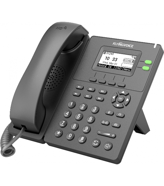 Телефон IP Flyingvoice P20G серый (упак.:1шт)