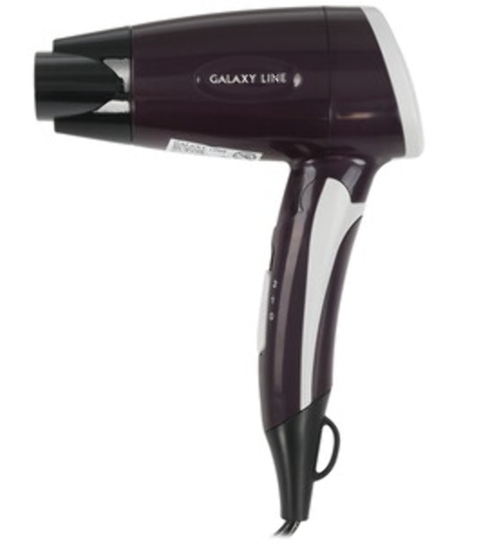 Фен Galaxy Line GL 4338 фиолетовый, 1200 Вт, компактный