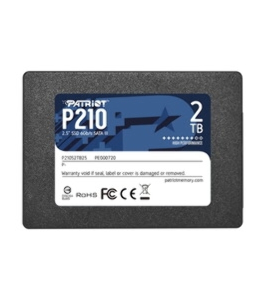 Накопитель SSD Patriot P210, 2Tb, SATA III, 2.5', R/W 520/430
