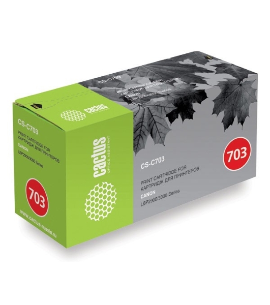 Картридж лазерный Cactus CS-C703 черный (2000 стр.) для Canon LBP2900/LBP3000
