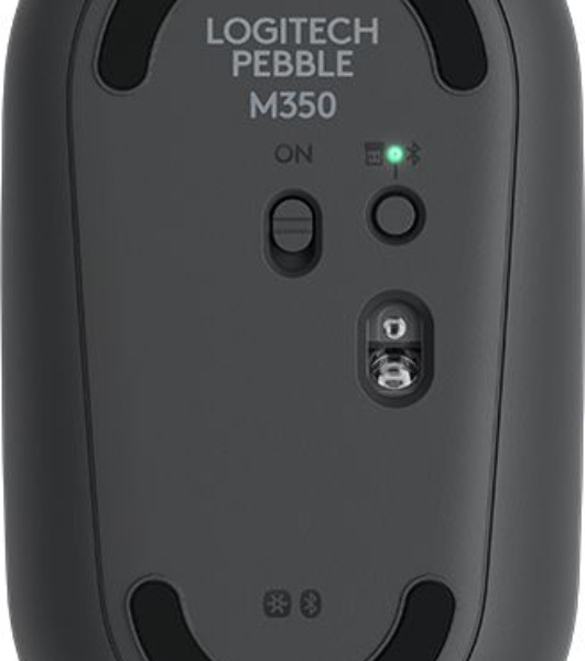 Мышь беспроводная Logitech Pebble M350 графитовый, 1000 dpi, радиоканал, Bluetooth, USB, кнопки - 3