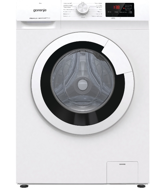 Стиральная машина Gorenje WHE60SFS белый загр. фронтальная макс.: 6 кг 1000об/мин класс: А+++