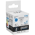 Лампа светодиодная Gauss Elementary MR16 6Вт цок.: GU5.3 спот 220B 6500K св. свеч. бел. хол. MR16 (упак.: 10 шт), фото4