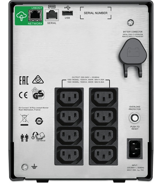 Источник бесперебойного питания APC Smart-UPS C SMC1000IC/1000 ВА/600 Вт/8 x IEC 320 C13 (компьютерный)