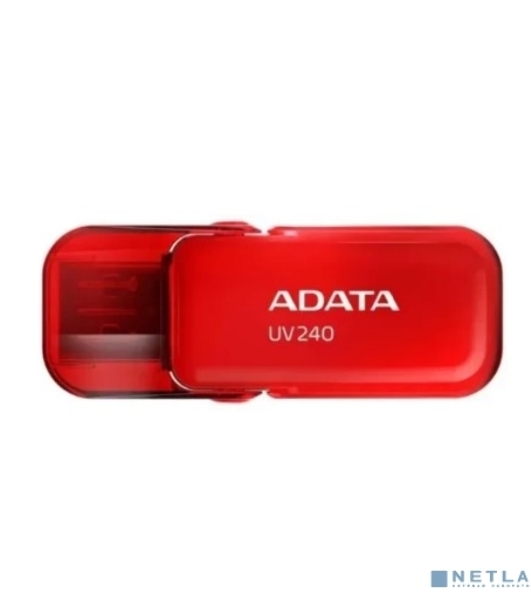 Флешка USB ADATA UV240 (AUV240-64G-RRD), 64Gb, USB 2.0, R/W 15/5, красный