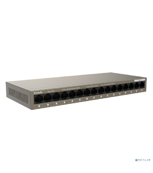 Коммутатор Tenda TEG1016M неуправляемый 16-портовыйGigabit Ethernet