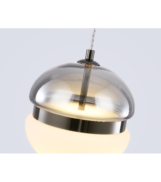 Подвесной светодиодный светильник Ambrella light LH11003 SM/FR дымчатый/белый матовый 20W 3000K D180*200