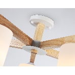 Светильник Ambrella light TR83113/5 WH/LW белый/светлое дерево E27/5 max 40W D700*325, фото8
