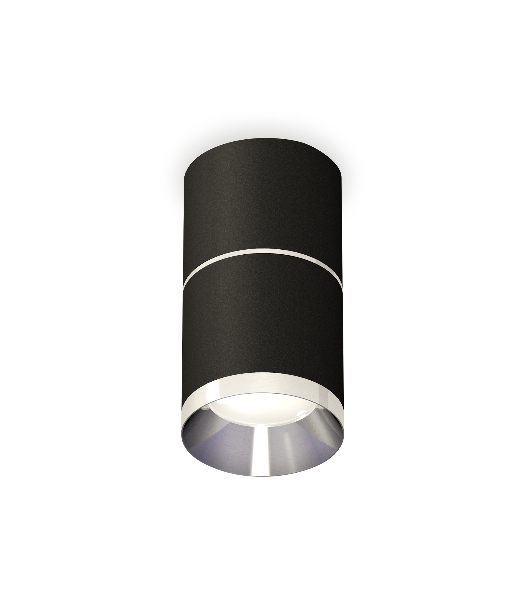 Светильник Ambrella Light XS7402141 SBK/PSL черный песок/серебро полированное MR16 GU5.3 (C7402, A2070, C7402, N7031)