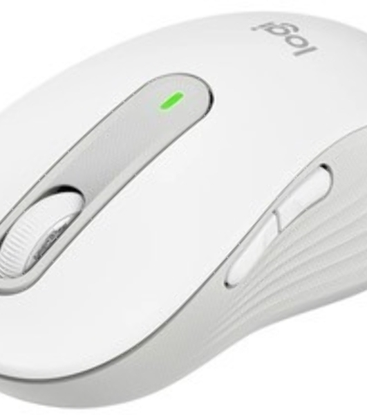 Мышь беспроводная Logitech Signature M650 L белый, 4000 dpi, радиоканал, Bluetooth, USB, кнопки - 5
