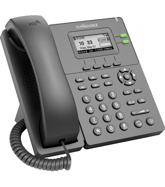 Телефон IP Flyingvoice P20G серый (упак.:1шт)