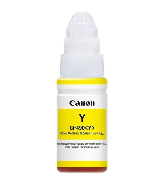 Чернила Canon GI-490Y 0666C001 желтый для Canon Pixma G1400/2400/3400 (70мл)